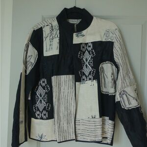 Chico’s Artistic Patchwork Jacket - Unique Boho Vibes